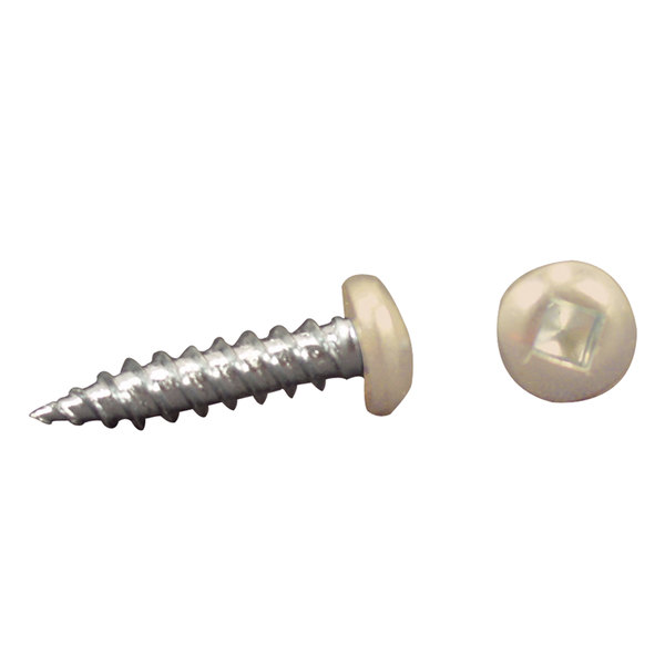 Ap Products AP Products 012-PSQ50 8 X 1- 1/4 Pan Head Square Recess Screw, Pack of 50 - 1-1/4", Colonial White 012-PSQ50 CO 8 X 1- 1/4